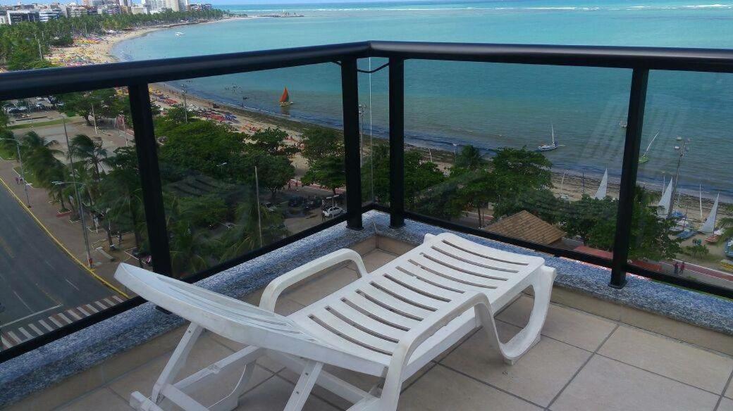 Beira Mar Pajuçara com Varanda 203 - frente piscinas naturais e feira artesanato Maceió Exterior foto
