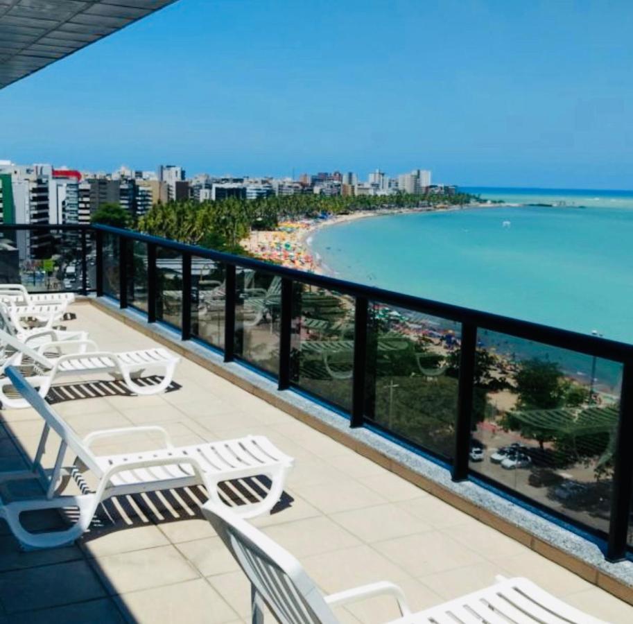 Beira Mar Pajuçara com Varanda 203 - frente piscinas naturais e feira artesanato Maceió Exterior foto